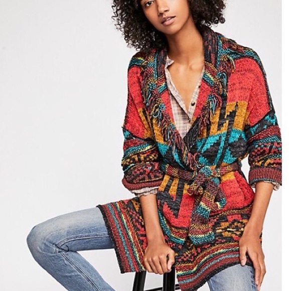 NWOT Free People Wild Wild West Cardigan Sweater M/L Z207-32 - Picture 5 of 9